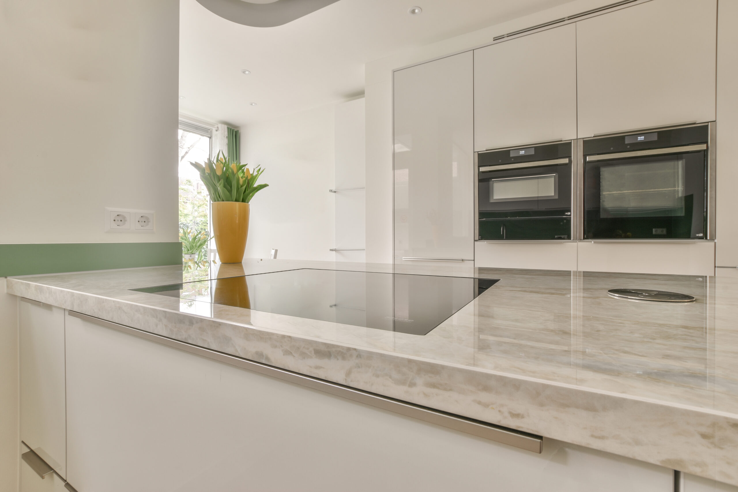 Interior of a beautiful kitchen of an elite house